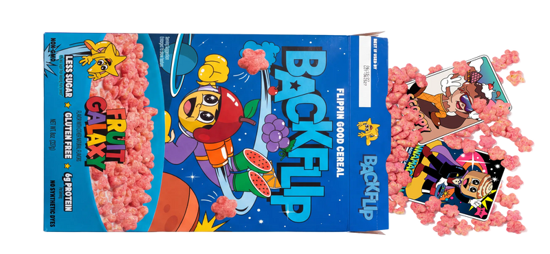Backflip collectible cards collage
